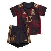 Deutschland Thomas Muller #13 Auswärts Trikotsatz Kinder WM 2022 Kurzarm (+ Kurze Hosen)